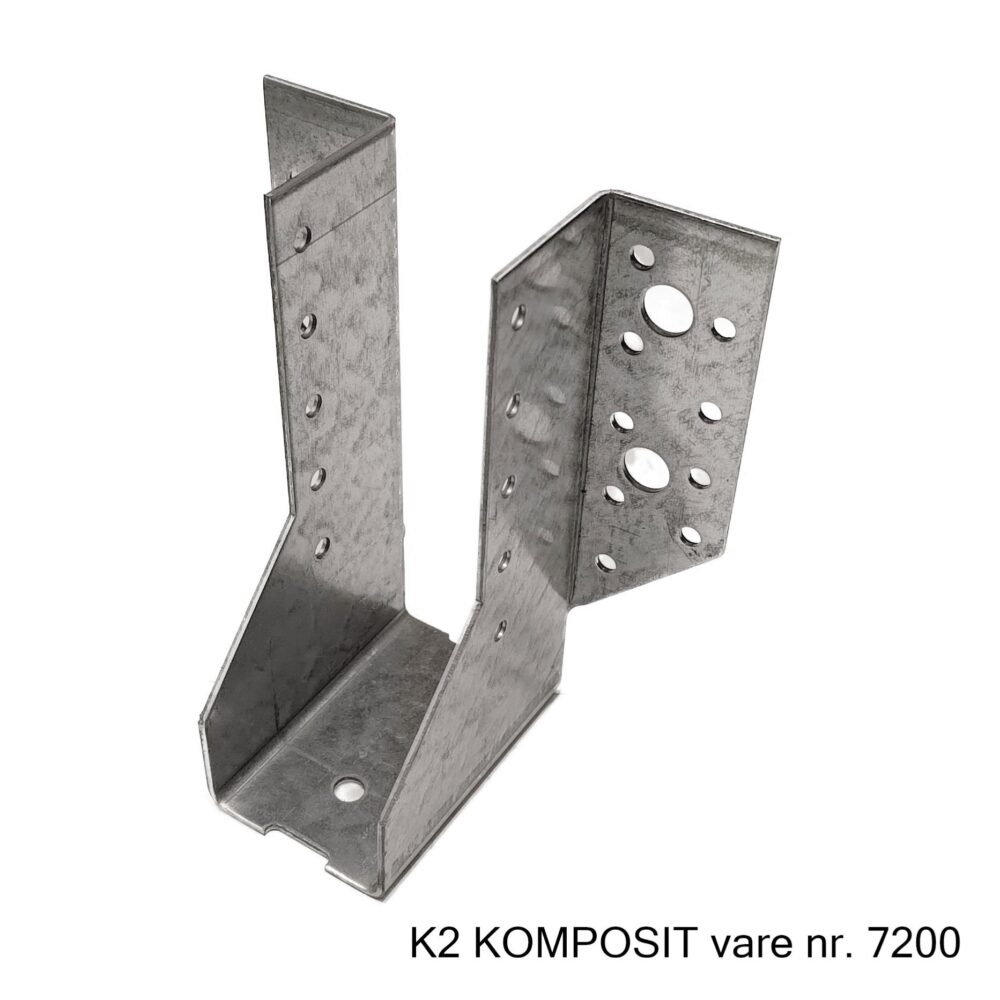K2 Komposit bjælkesko 45x96 mm pre-galvaniseret stål