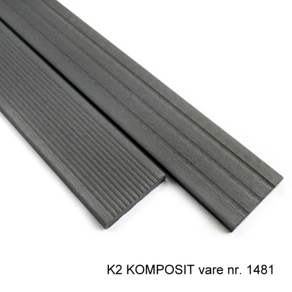 K2 Komposit kantprofil betongrå