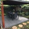 Hyggelig vedligeholdelsesfri kompositterrasse i massiv - solid komposit. Skridsikker med træstruktur