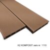 K2 Komposit hule terrassebrædder 25x150x2220 mm teak