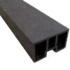 Komposit top-/bundbræt til vedligeholdelsesfrit komposit hegn. Med stålkerne til forstærkning i 2 mm varmgalvaniseret stål