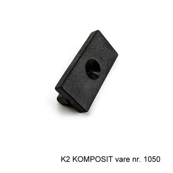 K2 Komposit clips til hule terrassebrædder sort