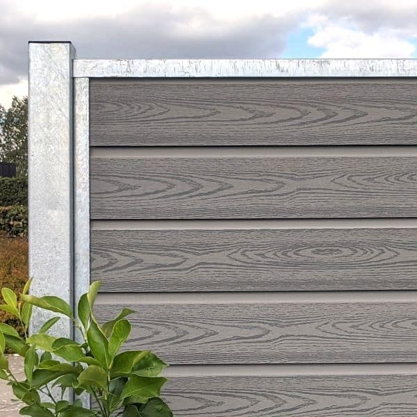 Hegnsfag betongrå træstruktur